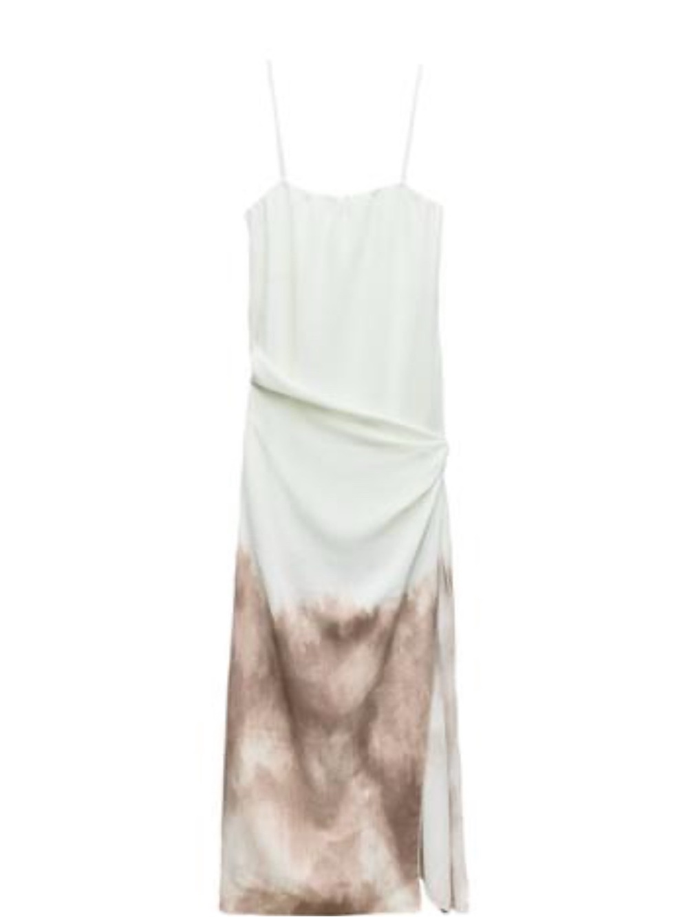 Zara DRAPED OMBRE DRESS S